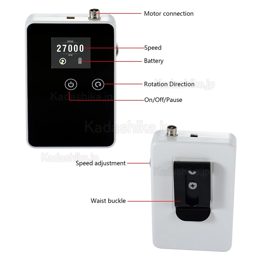 歯科技工所用ポータブルブラシレスマイクロモーター Eタイプ電動モーター